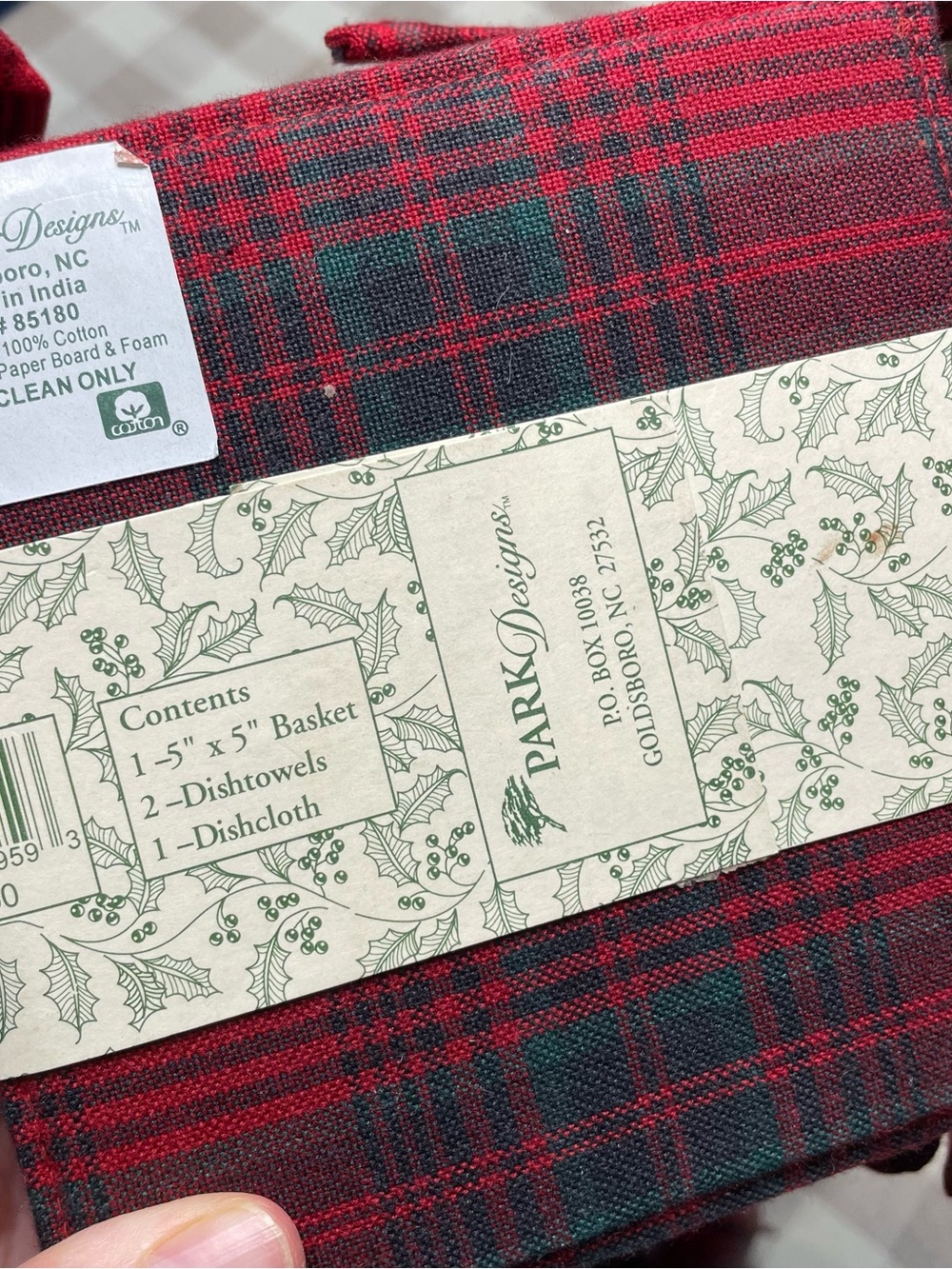 Christmas Kitchen Towel Gift Set & Rope Bell - Picture 3 of 5